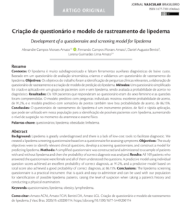 SciELO - Brasil - Prevalência e fatores de risco para lipedema no Brasil  Prevalência e fatores de risco para lipedema no Brasil