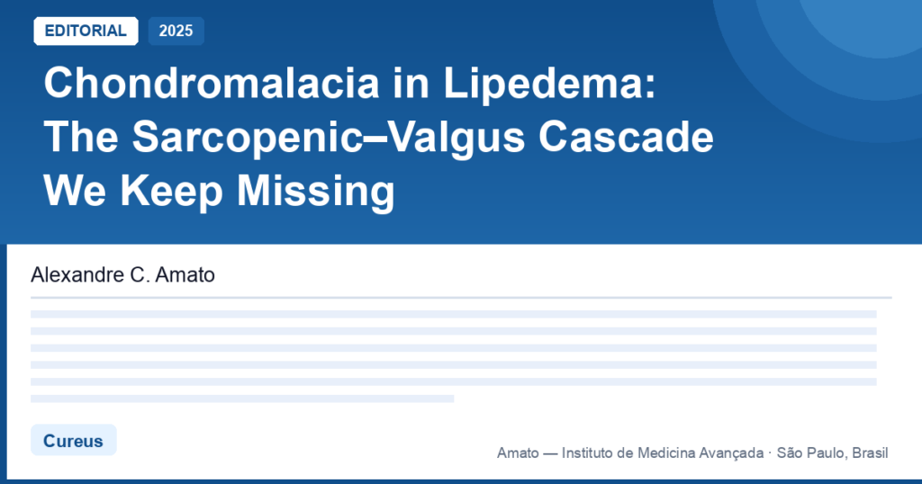 Condromalacia no lipedema: a cascata sarcopênica-valgo que causa dor no joelho