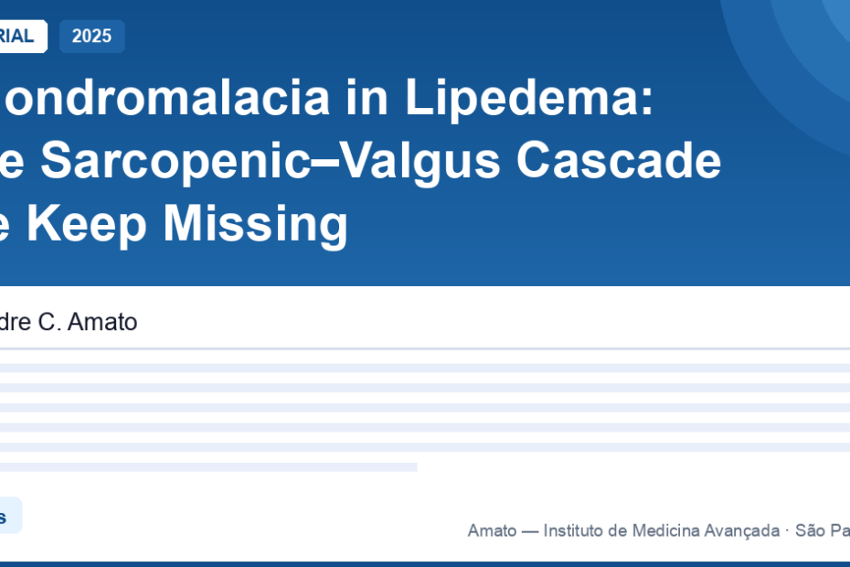 Condromalacia no lipedema: a cascata sarcopênica-valgo que causa dor no joelho