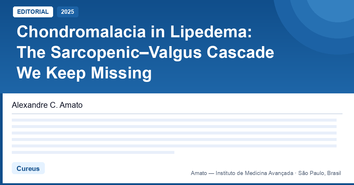 Condromalacia no lipedema: a cascata sarcopênica-valgo que causa dor no joelho