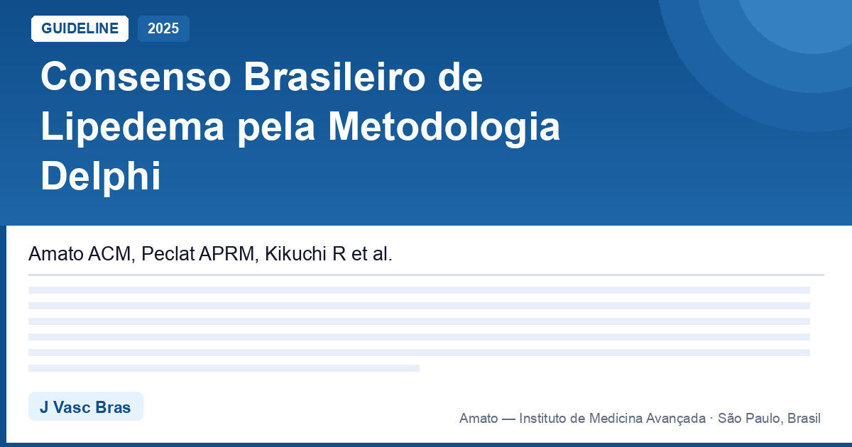 Consenso Brasileiro de Lipedema: as recomendações oficiais (2025)