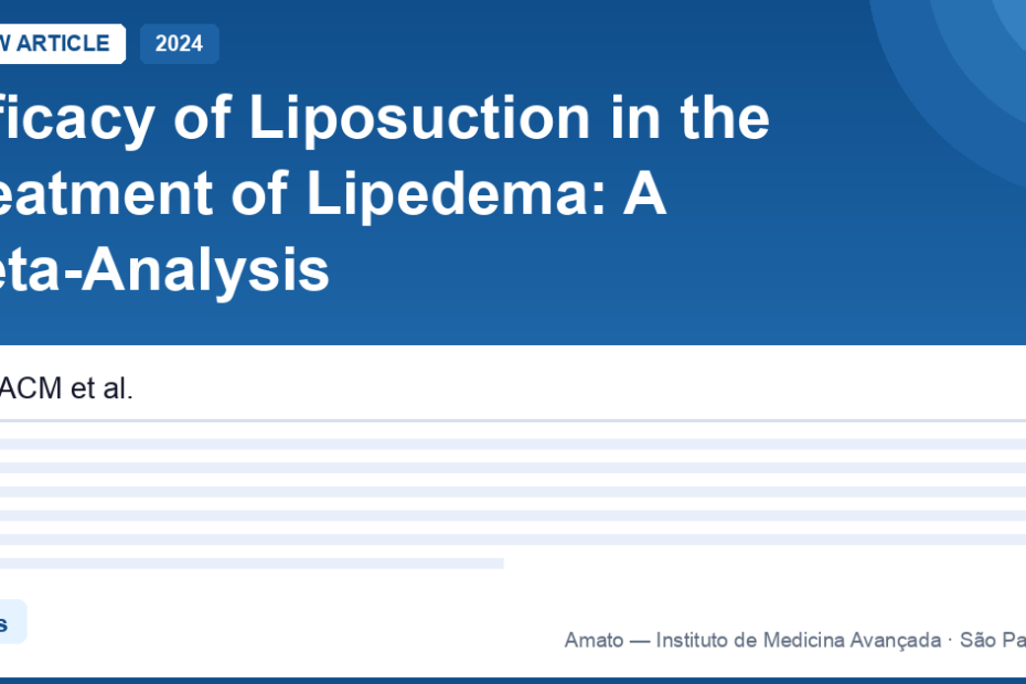 Lipoaspiração no lipedema funciona? A meta-análise de 451 pacientes