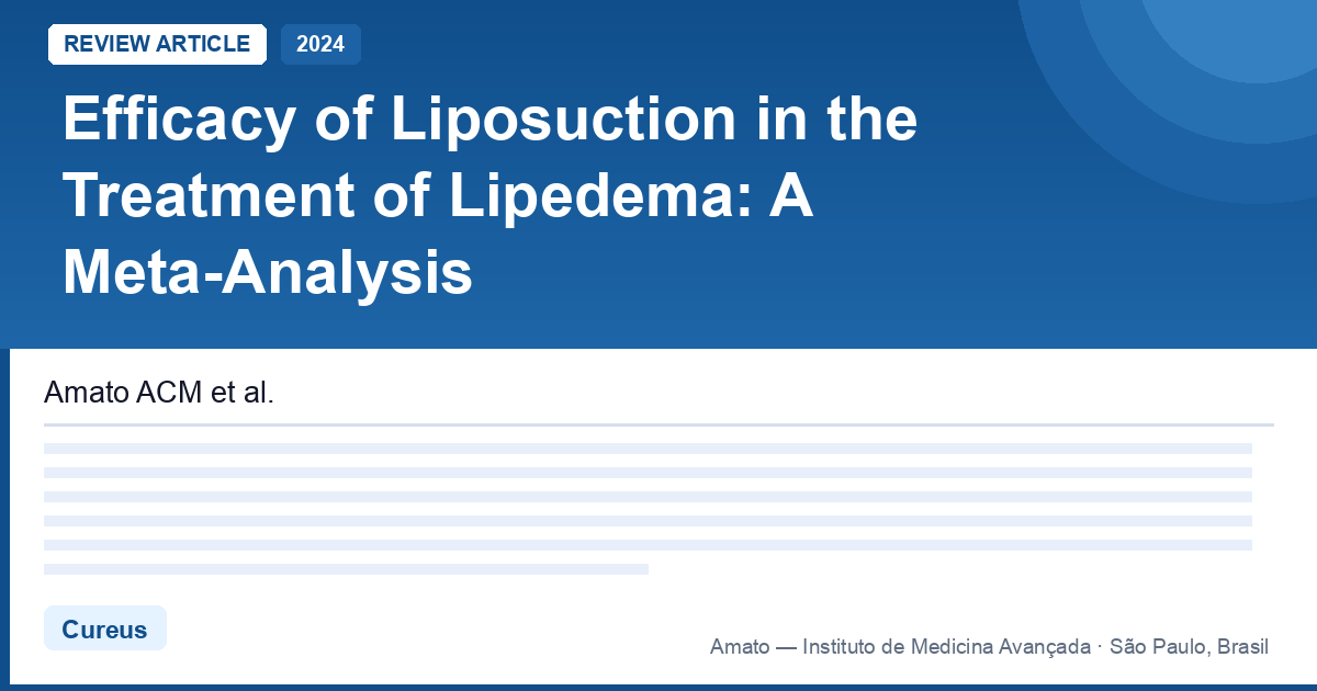 Lipoaspiração no lipedema funciona? A meta-análise de 451 pacientes