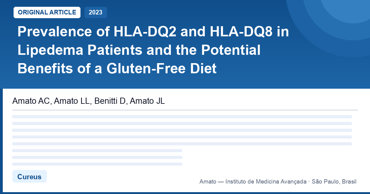 Lipedema e glúten: o papel do HLA-DQ2/DQ8 e da dieta sem glúten