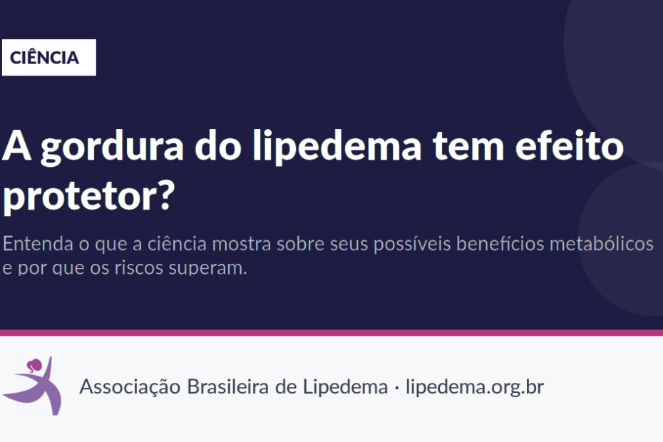 A gordura do lipedema tem efeito protetor?