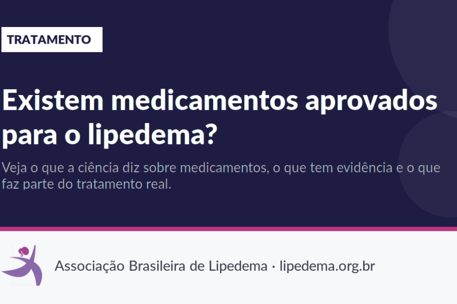 Existem medicamentos aprovados para o lipedema?